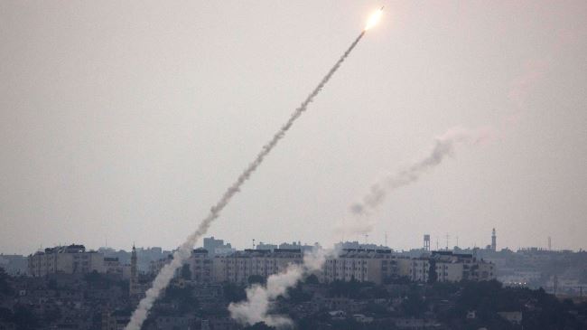 Heavy Barrage Of Hamas Rockets Fired at Israel 